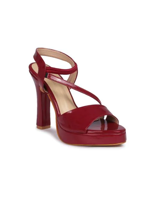 Picktoes Trendy Maroon high heels for girls and women