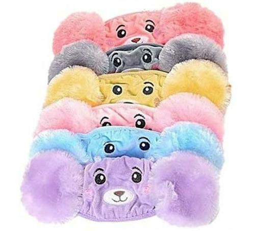 UPAREL Multicolor Warm Winter Faux-Fur Face Mask With Earmuffs 3 Years To 14 Years (Pack Of 6)