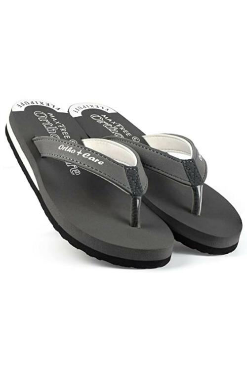 SIGNAMIO Women Ortho and Ankle Care Slippers (Grey)