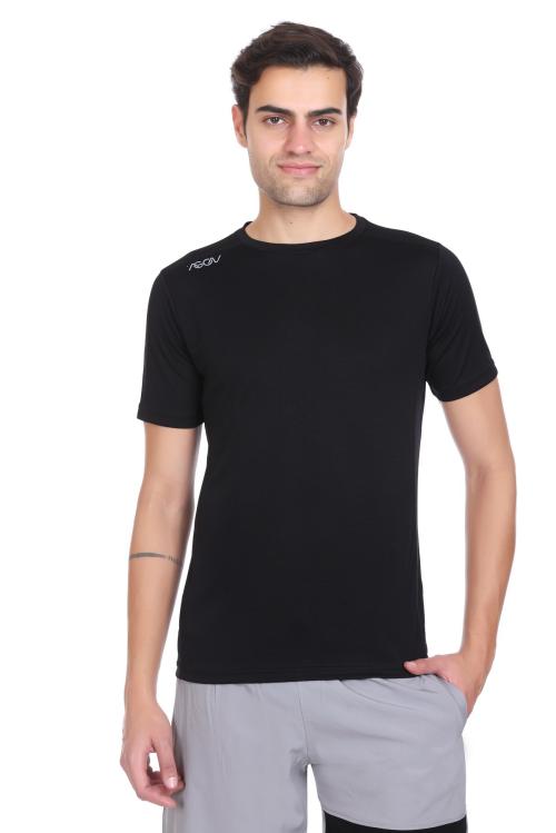 Buy AGON Sports Round Neck DRIFIT Men's TshirtBlack Online at Best