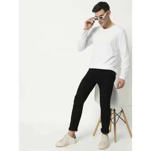 ANGERHOOD FIT MID RISE COMFOTABLE JEANS FOR MEN AND BOYS | CASUAL AND NORAL JEANS | COLOR-BLACK | SIZE-30