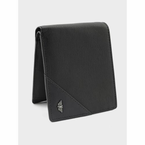 Police Black Color Groix Over Flap Coin Wallet