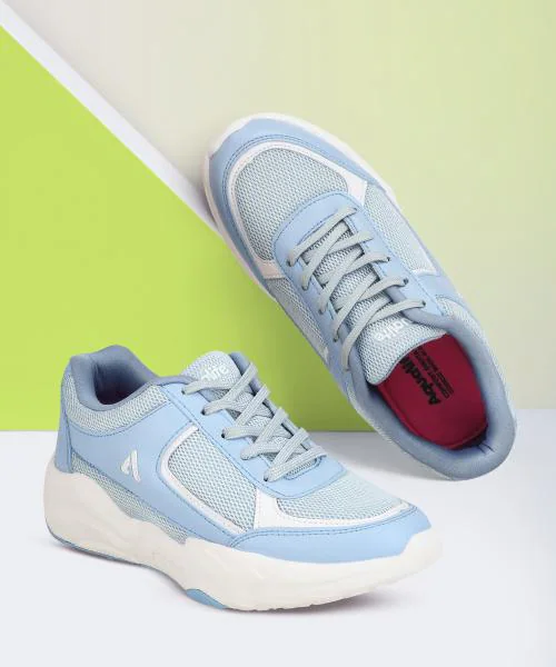 Aqualite Womens Sky Blue, White Running Shoes