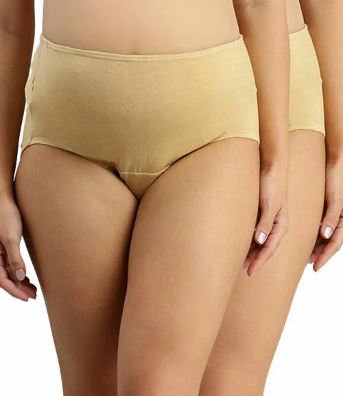 Morph Maternity | Maternity Panties After Delivery | With High Waist For Women | Over The Belly Fit | Full Back Coverage | Pregnancy & Post Delivery | Plus Size | Pack Of 2 | Skin | 4XL