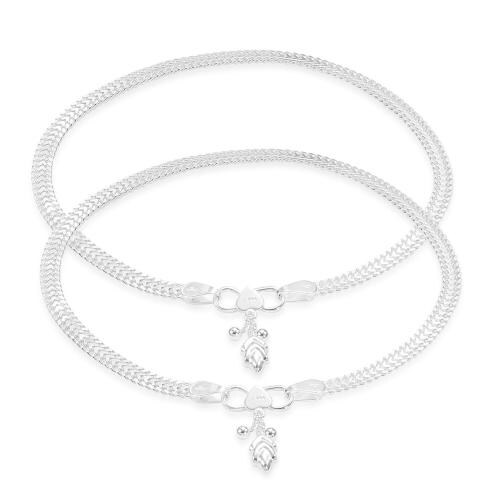 Buy Taraash Sterling Silver Anklets For Women Online at Best Prices in