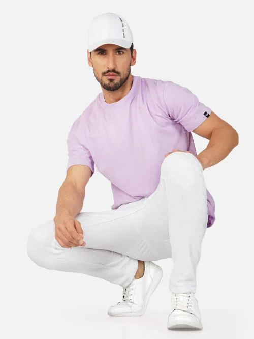 DRESTYLE Men Half Sleeve Oversized Cotton T-Shirt