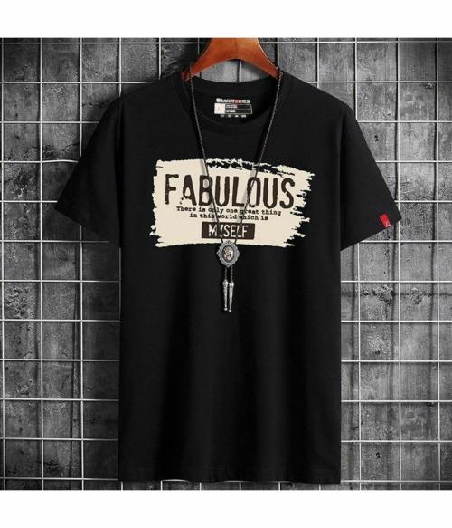 Smartees Men Black Round Neck Tshirt for Men