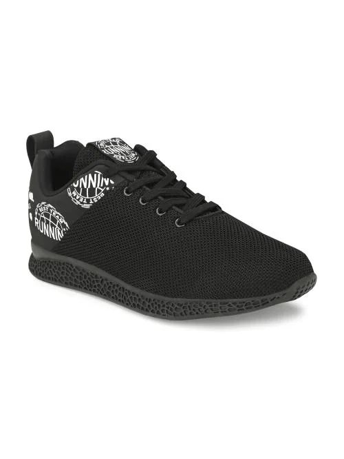OFF LIMITS TEAM Black Running Shoes For Men