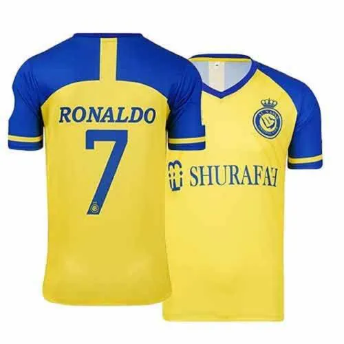 AL Nassr Football Jersey Ronaldo 7 for Kids & Boys (8-9 years)