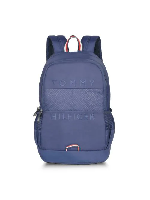 Tommy Hilfiger Cortez Unisex Polyester Laptop Backpack - Navy