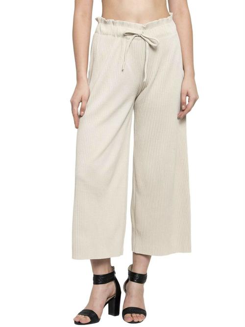 Global Republic Women Beige Polyester Lower