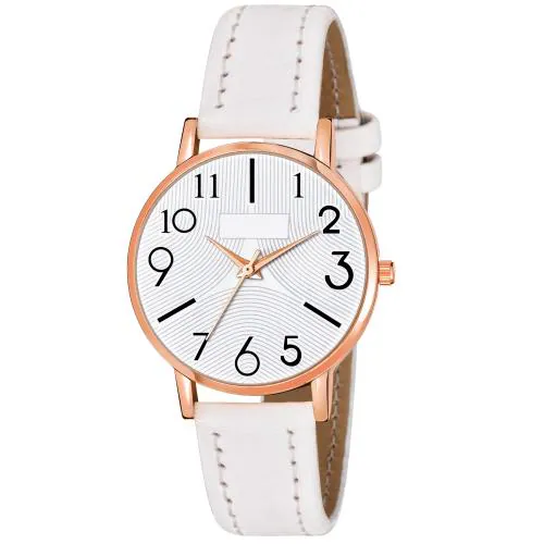 KIARVI GALLERY Analog White antique Designer Dial Leather Strap Watch for girls and women