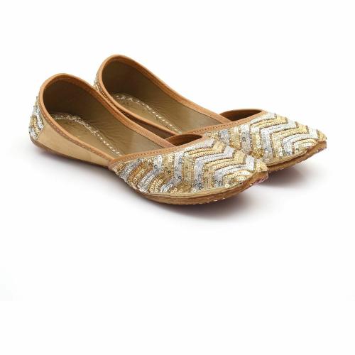 Buy HEER Sequined Ethnic Punjabi Jutti Mojari for Women's Jutis For