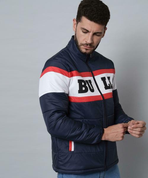Christy World Men Navy Casual Jacket