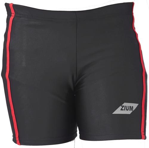 ZIUM 4 Way Lycra Swimshorts for Kids Boys Swim Jammer Swimsuit Quick Dry Sun Protection Swimming Trunks Black Orange