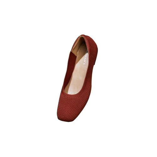 Neeman's Plush Square Flats | Rose