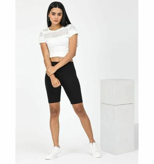 Buy Robinbosky Women's Premium 4 Way Stretchable Cycling, Sports,Jogging,Yoga  Shorts/Tights_Pack of 1_Black_XL Online at Best Prices in India - JioMart.