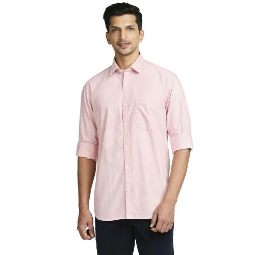 COLORPLUS Men Medium Orange Formal Shirt