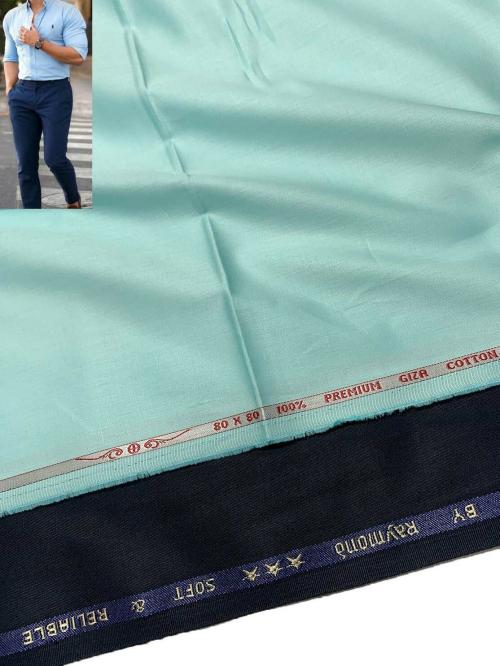 Raymond Blue Cotton Shirt and Blue Trouser for formal wear JodiPlain-15