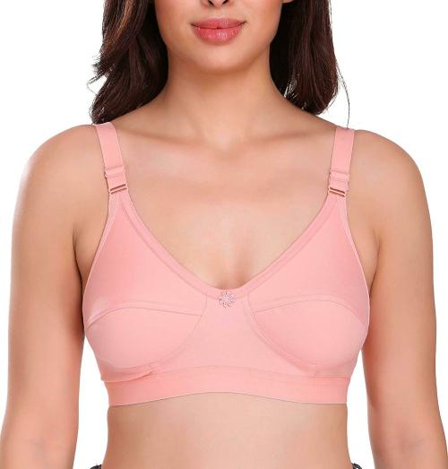 Eve's Beauty Women Peach 32D Everyday Bra (32D)