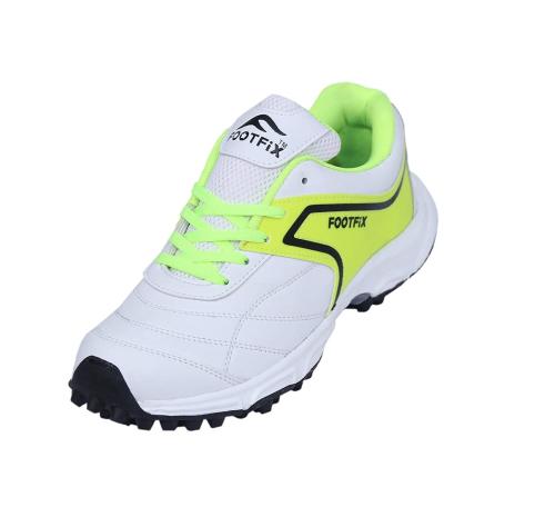 FOOTFIX Cricket Shoes, Best Player Fluro Green Cricket Shoes for Men, Cricket/Hockey Sports Shoe (9 uk/ind)