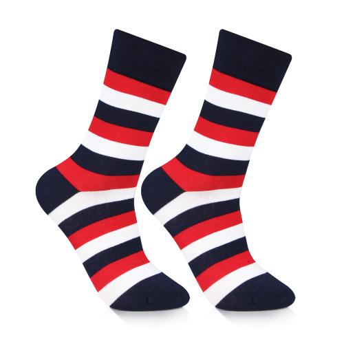 Bonjour Stripes of Glory Luxurious Socks For Men