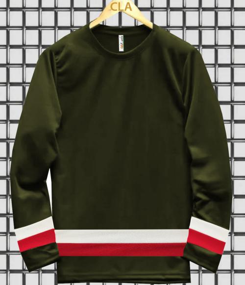 Clafoutis men's round neck with multi layer striped t-shirt , it's thin and light weight and very comfortable