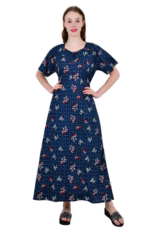 Redglo Women's Cotton Printed Nighty / Night Wear/ Super Soft Sleepwear Nighty/Maxi/Nightgown-64