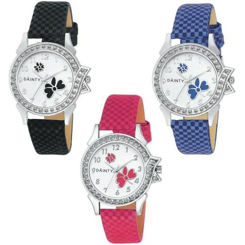 DAINTY Analog Multicolor Dial Multicolor Strap Watch for Girls