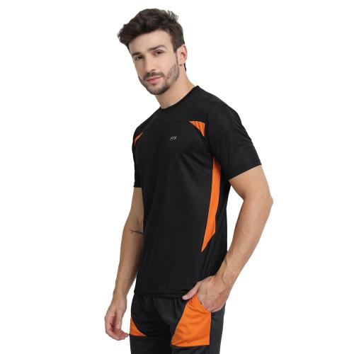 FTX Drifit Mens Cut & Sew Round Neck Sleeveless Multicolor Sports Tshirt