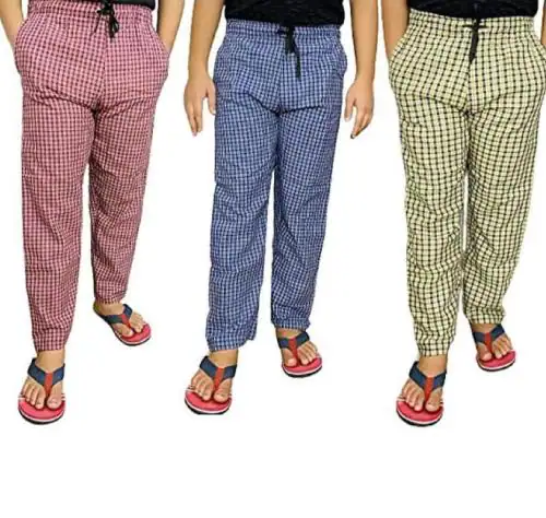 Awala Fashion Checked Pyjamas for Men | Pack of 3
