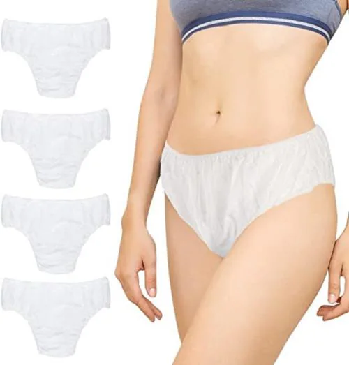 Sassyvilla Disposable Panties for Women Double Layered Travel Maternity Period Spa Saloon Innerwear use and Throw Panty Disposable Panty After delivery White(Pack of 36)
