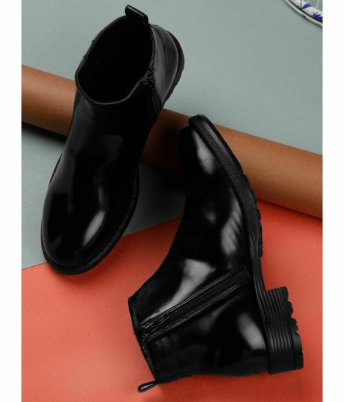 Yoho Black Boots for Women