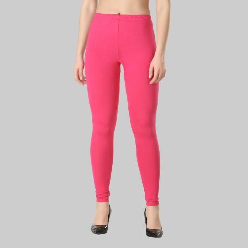 DIAZ Ultra Soft Cotton Churidar Solid Regular and Plus Leggings for Womens and Girls