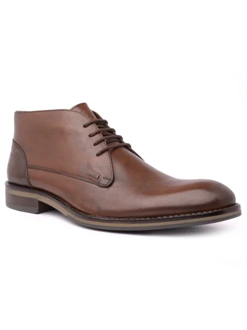 Buckaroo: NEW TAYLOR Genuine Leather Brown Casual Boots For Mens