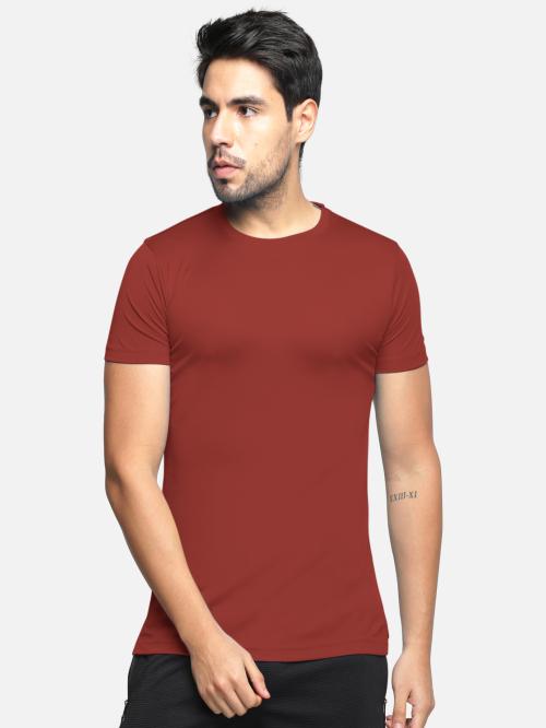 BULLMER Red Solid Crew Neck / Round Neck Half Sleeve Tshirt for Men T Shirt For Men | Men T Shirt | Men Tshirt | Tshirt for Men | T Shirts | Tshirts | Oversized Tshirt | Men Tshirt
