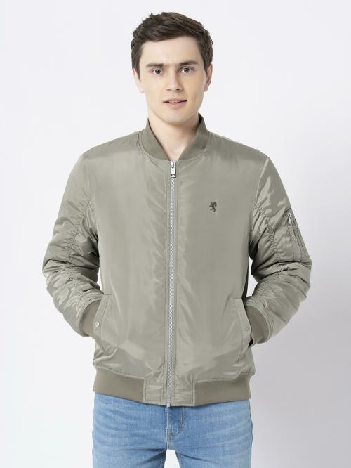 Red Tape Men's Pastel Green Solid Jacket