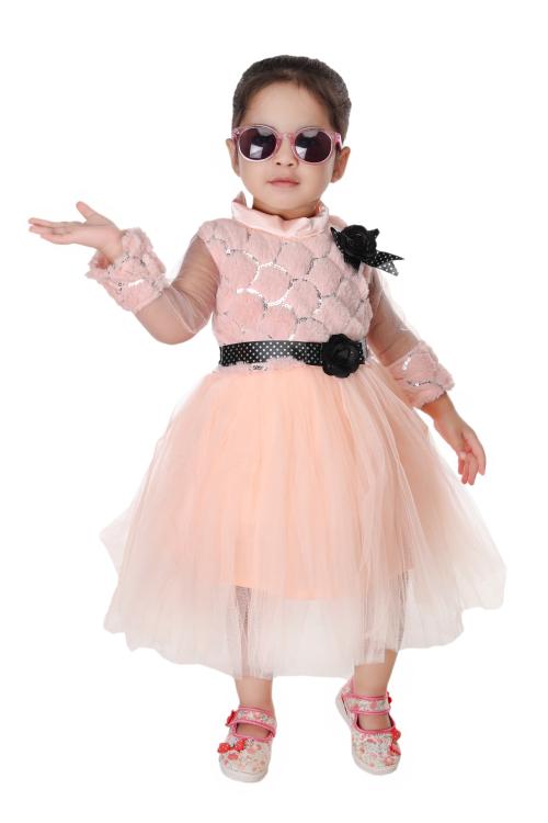 NEW GEN GIRLS PINK COTTON PACK OF 1 FROCK