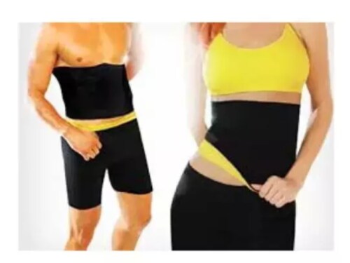 Fitolym Hot Shaper Black Slim shape wear Nylon & Spandex Belt for Exercise for Both Men and Women