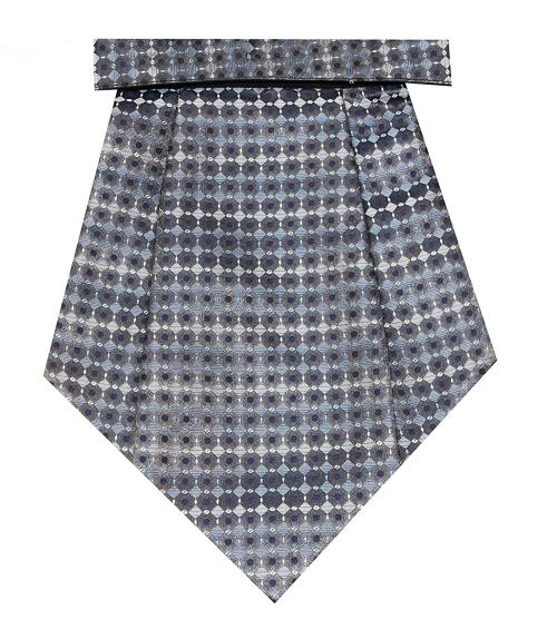 Leonardi Men Grey Printed Polyester Cravat