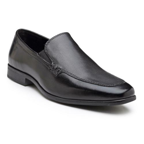 Red Tape Men Black Slip-On Shoes