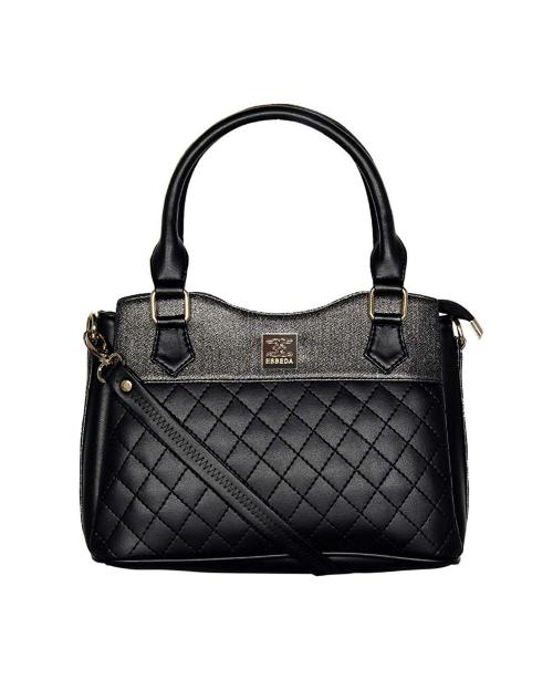 ESBEDA Black Color Quilted Pattern Handbag For Women