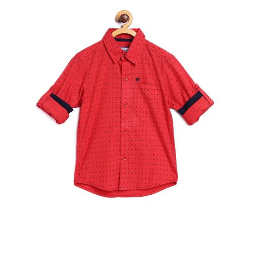 612 League Boys Shirts in Red Color