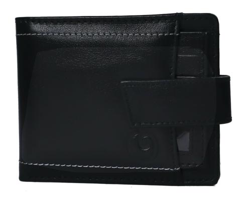 Oof Wox Softy Material Premiere Leather Wallet with Snap Type Closure for Men-Blue