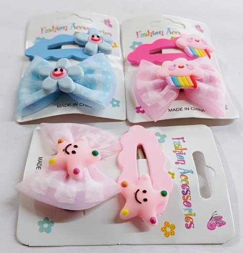 THE MAXIM CLIPS FOR KIDS IN DIFFERENT SHAPE AND DESIGNS(MULTI COLOR) Hair Clip Pack of 06