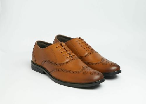 Toad Tan Formal Brogue Shoes for Men