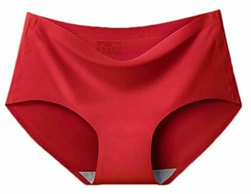 BOOMBUZZ Underwear for women soft silk underwear for women seamless panties RED - M