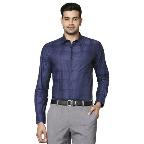 Park Avenue Men Formal Dark Blue Shirt