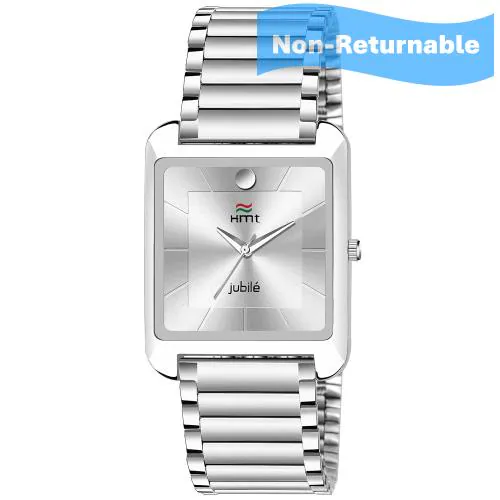 HAMT Silver Square Dial Analog Watch - For Men-(HT-GSQ215-CH)