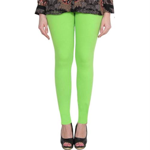 Flexica Women Green Cotton Lycra Leggings l Leggings l Palazzo l Women and Girls l Western Wear l Fashion